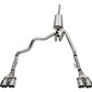 Corsa 19-23 Chevrolet Silverado 1500 Cat-Back Dual Rear Exit with Twin 4in Polished Pro-Series Tips
