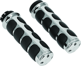 Kuryakyn ISO Grips Without Throttle Boss Dual Cable Chrome