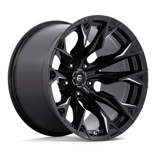 Fuel GLOSS BLACK MILLED D803 20x12 5x139.7 Wheels