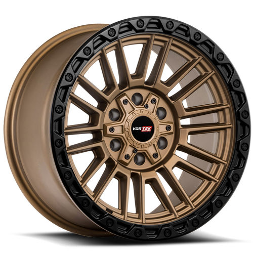 VORTEK Matte Bronze Black Bead Ring VRT-604MBR 17x9 5x127/5x139.7 Wheels