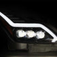 AlphaRex 08-13 Infiniti G37 NOVA LED Proj Headlights Alpha Black w/Activ Light/Seq Signal/Switch DRL
