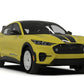 Rally Armor 2021-26 Ford Mach-E Rally Edition Black UR Mud Flap Metallic Black Logo