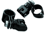 Kuryakyn 1-1/4inch Magnum Quick Clamp With Clevis Black (Pair)