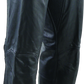 River Road Plains Leather Chaps Black - Large