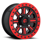 Fuel GLOSS BLACK RED TINTED CLEAR D911 15x7 4x137 Wheels