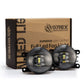 AlphaRex Universal Acura/Ford/Honda/Subaru/Nissan DoubleTap Dual Color LED Proj Fog Lights - Wt/Ambr