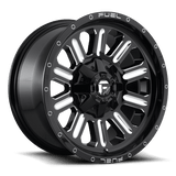 Fuel GLOSS BLACK MILLED D620 HARDLINE 22x10 8x165.1 Wheels