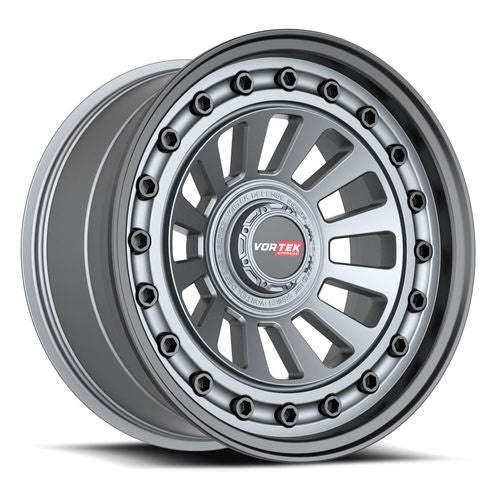 VORTEK Matte GunMetal Black Bolts / Lip VRD-702MTBB 17x9 6x135/6x139.7 Wheels