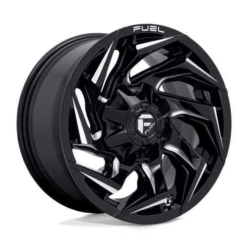Fuel GLOSS BLACK MILLED D753 24x12 8x180 Wheels