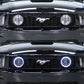 Raxiom 05-12 Ford Mustang GT LED Halo Fog Lights (Smoked)