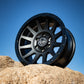 ICON Compression 18x9 6x5.5 0mm Offset 5in BS 106.1mm Bore Double Black Wheel
