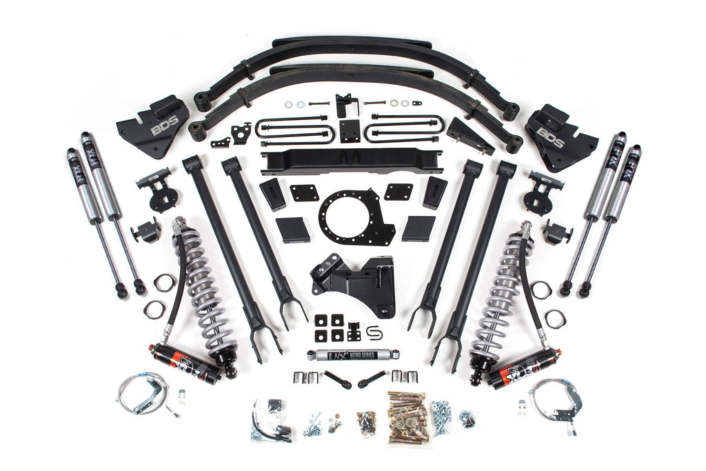 9" Inch Lift Kit w/ 4-Link | FOX 2.5 Performance Elite Coil-Over Conversion | Ford F250/F350 Super Duty (20-22) 4WD | Diesel