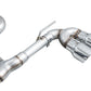 AWE Tuning MK8 Volkswagen Golf R 3in Track Edition Quad Exhaust - Chrome Silver Tips