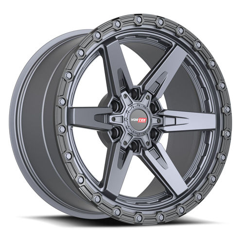 VORTEK Matte Titanium Black Bead Ring VRT-602MTB 17x9 6x135/6x139.7 Wheels