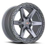 VORTEK Matte Titanium Black Bead Ring VRT-602MTB 17x9 6x135/6x139.7 Wheels