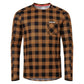 USWE Flannel Long Sleeve Lightweight Off-Road Jersey Bronze - Large