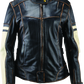 River Road Dame Vintage Leather Jacket Black Womens - Small