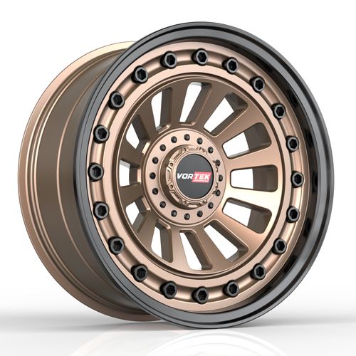 VORTEK Matte Bronze Black Bolts / Lip VRD-702MBRB 18x9 5x127/5x139.7 Wheels