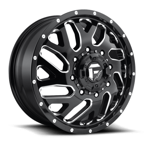 Fuel GLOSS BLACK MILLED D581 22x8.25 8x210 Wheels