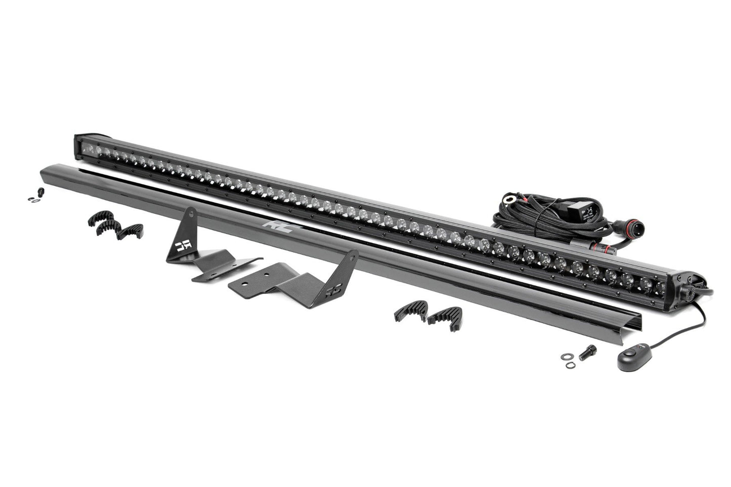 LED Light Kit | Upper Windshield | 50" Black Single Row | Ford Bronco (21-25)