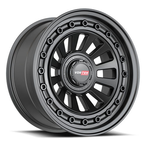 VORTEK Matte Black VRD-702MB 17x9 5x127/5x139.7 Wheels