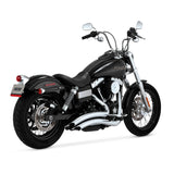 Vance & Hines HD Dyna 06-09 Big Radius 2-2 Chrome Full System Exhaust