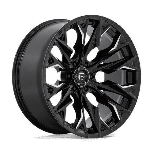 Fuel GLOSS BLACK MILLED D803 22x10 6x139.7 Wheels