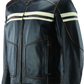 River Road Hoodlum Vintage Leather Jacket Black - Small