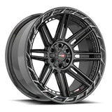 VORTEK Black Diamond Cut Ring W/ Dark Tint VRP-501BDCTR 24x11 6x135/139.7 Wheels