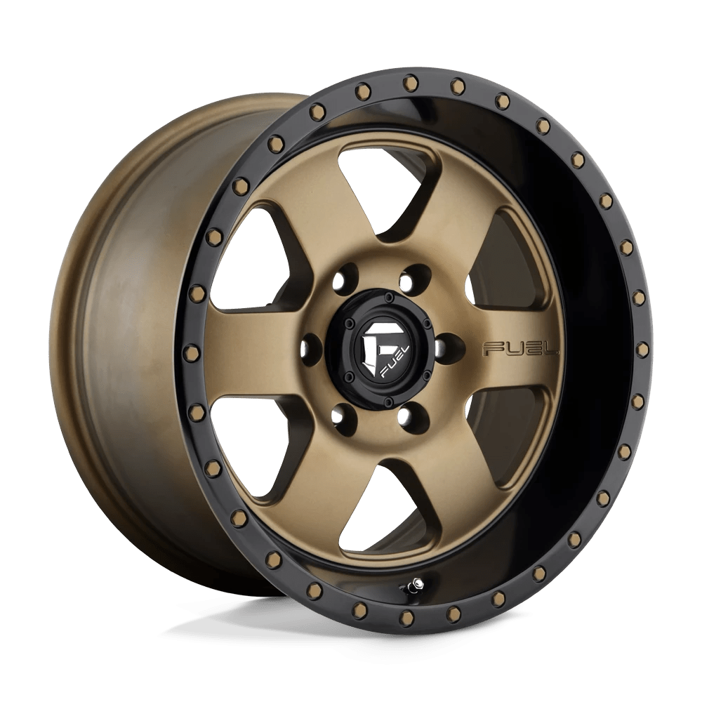 FUEL D617 PODIUM 17x9 5x127 -12 MATTE BRONZE BLACK BEAD RING