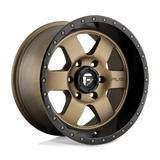 FUEL D617 PODIUM 17x9 5x127 -12 MATTE BRONZE BLACK BEAD RING