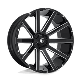 Fuel GLOSS BLACK MILLED D615 26x12 6x135/6x139.7 Wheels