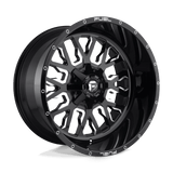 FUEL D611 STROKE 22x12 8x170 -44 GLOSS BLACK MILLED