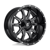 Fuel GLOSS BLACK MILLED D627 20x10 5x139.7/5x150 Wheels