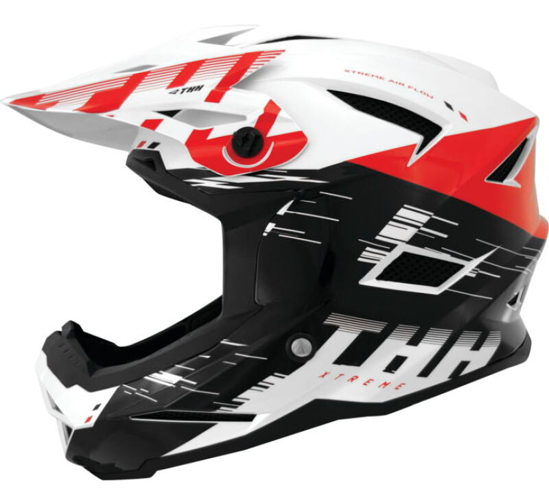 THH Helmets T-42 BMX Xtreme  White/Red Youth - Large