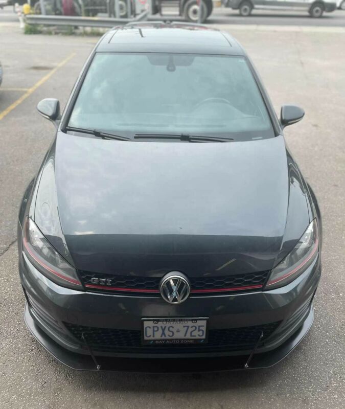 2015-2017 Volkswagen GTI MK7 2PC Front Splitter