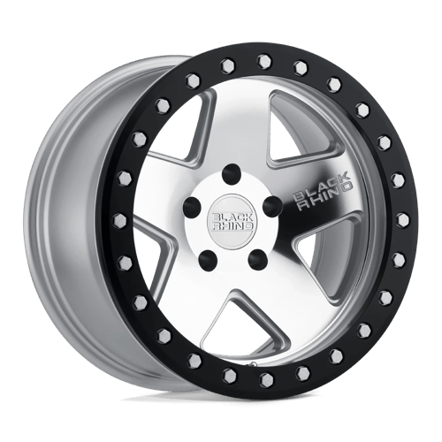 Black Rhino BRCRL 17X8.5 6X5.5 SLVR-MIR-BLK-LP 0MM Wheels