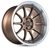 ESR CS12 MATTE BRONZE MACHINE LIP 18x9.5 5X114.3 ET35 CB72.6