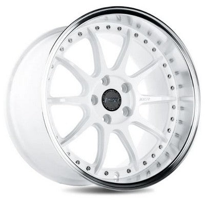 ESR Wheels CS12 GLOSS WHITE MACHINE LIP 19x9.5 5X114.3 ET22 CB72.6