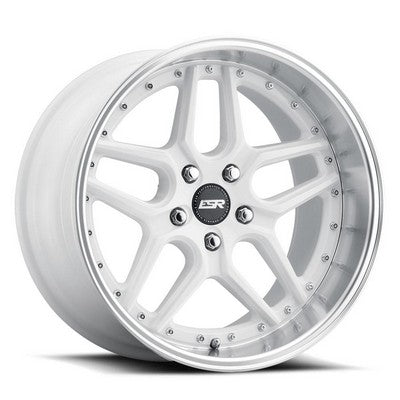 ESR Wheels CS15 GLOSS WHITE MACHINE LIP 18x8.5 5X114.3 ET30 CB72.56