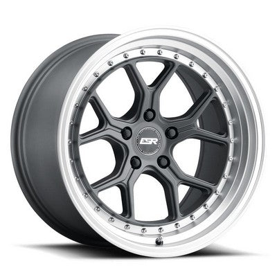 ESR CS2 MATTE GRAPHITE MACHINE LIP 19x8.5 5X120 ET30 CB72.56