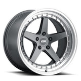 ESR Wheels CS5 MATTE GRAPHITE/MATTE MACHINE LIP 19x8.5 5X120 ET30 CB72.6