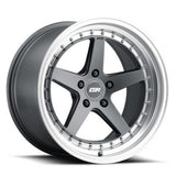ESR CS5 MATTE GRAPHITE/MATTE MACHINE LIP 19x8.5 5X120 ET30 CB72.6