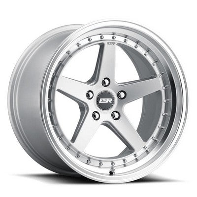 ESR CS5 HYPER SILVER/MACHINE LIP 18x10.5 5X114.3 ET22 cb72.6