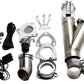 Granatelli 2.25in Aluminized Mild Steel Electronic Exhaust Cutout w/Slip Fit & Band Clamps