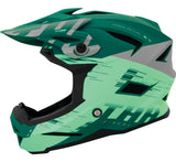 THH Helmets T-42 BMX Xtreme  Turquoise/Green Youth - Small