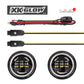 XK Glow 4.5In Chrome RGB LED Harley Running Light XKchrome Bluetooth App Controlled Kit