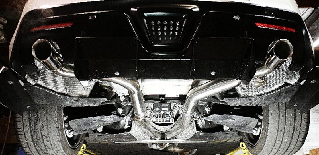 Toyota Supra 19+ OE Type Dual Exit Exhaust System (3.0L 6-Cyl) – MR-CBS-TS20-OE-M+R