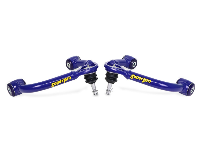 SuperPro 2021+ Ford F150 Fixed Offset Front Upper Control Arm Set
