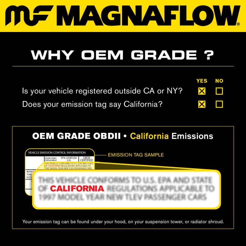 MagnaFlow Direct Fit Catalytic Converter CALIBER- 07-09 2.4L OEM
